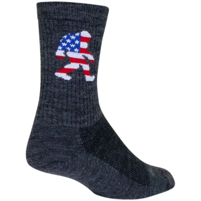 SockGuy Big Foot Wool Bike Socks – Gray