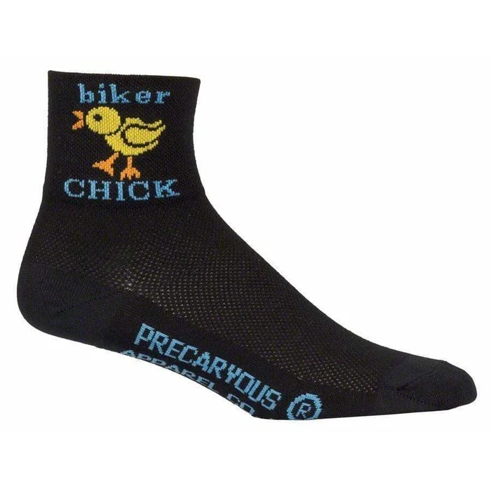 SockGuy Classic Biker Chick Cycling Socks – 3 inch
