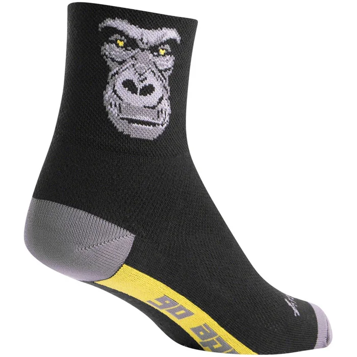 SockGuy Classic Silverback Bike Socks – Black