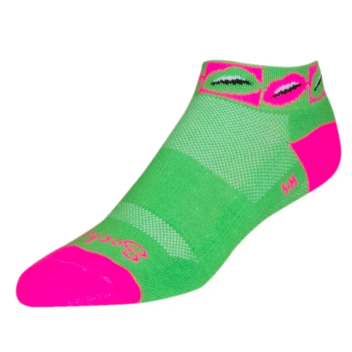 SockGuy Classic Smooch Bike Socks – Green