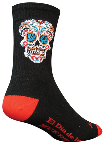 SockGuy Crew El Dia Socks – 6″ Black Small/Medium