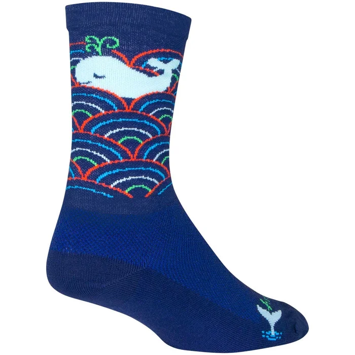SockGuy Crew Oh Whale Bike Socks – Blue