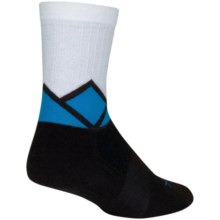 SockGuy Range 2 SGX Wool Bike Socks – White/Black