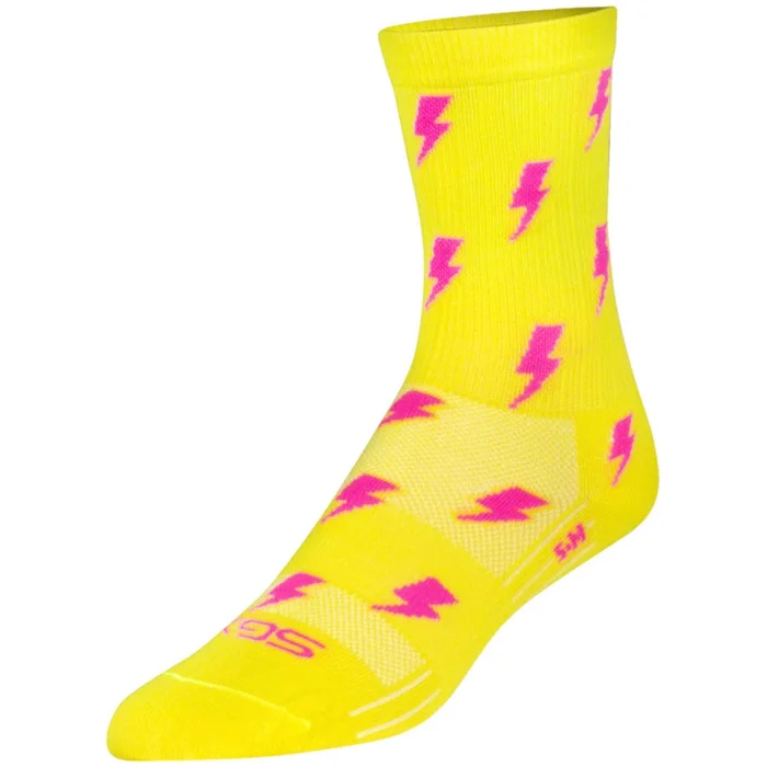 SockGuy SGX Lit Bike Socks – Yellow