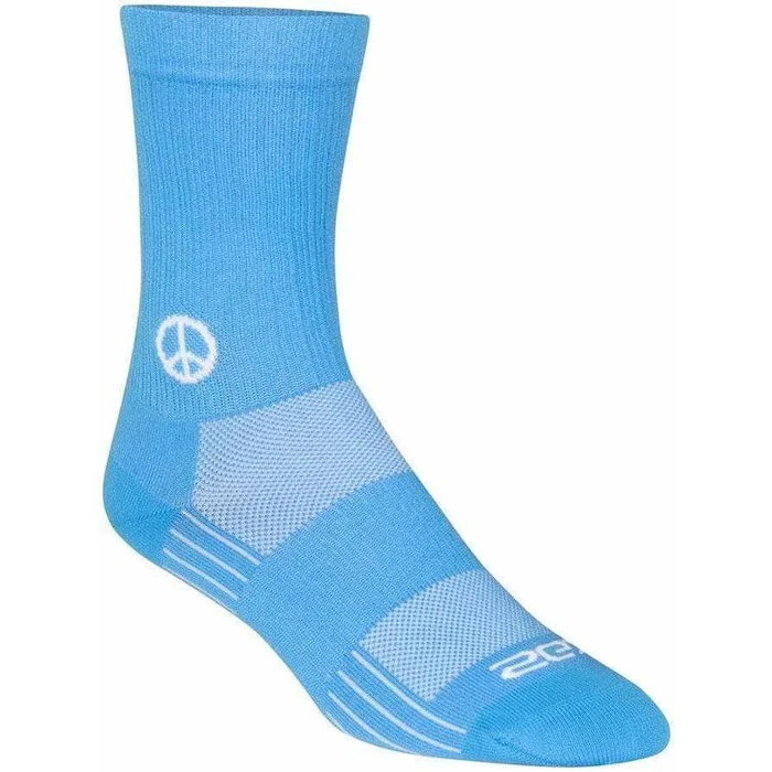 SockGuy SGX Peace Now Cycling Socks – 6 inch