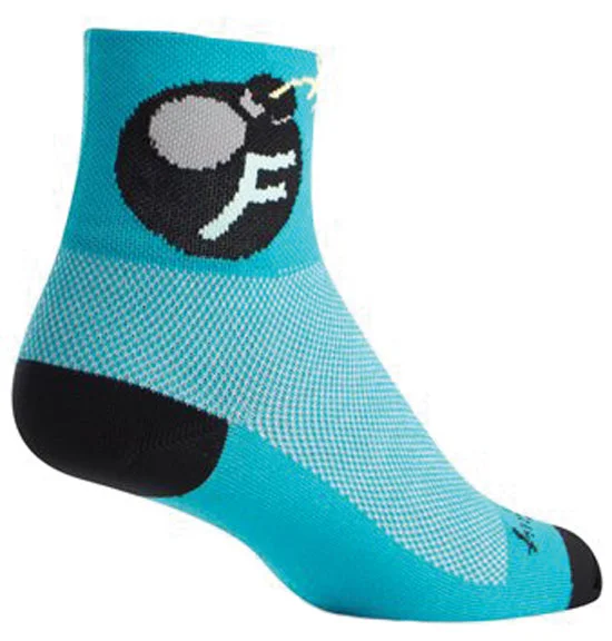 SockGuy Sockguy FBomb Socks 9-13 Blue/Black