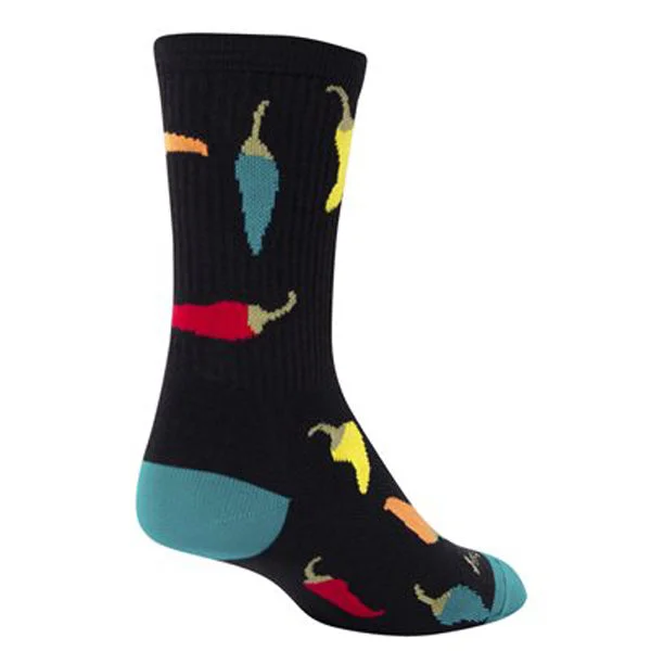 SockGuy Sockguy Peppers Crew Socks 5-9 Black