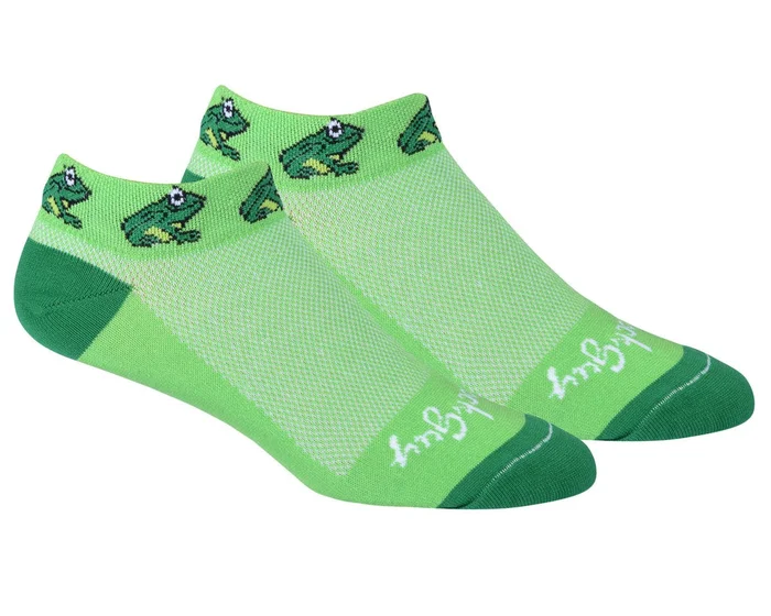 Sockguy Women’s 1″ Socks (Froggie) (S/M)