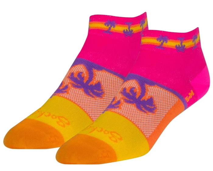 Sockguy Women’s 1″ Socks (Tropical) (S/M)