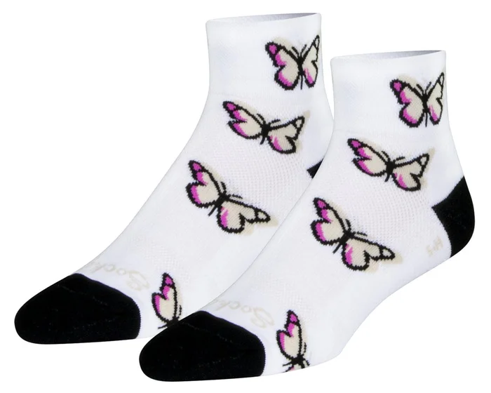 Sockguy Women’s 2″ Socks (Butterfly) (S/M)