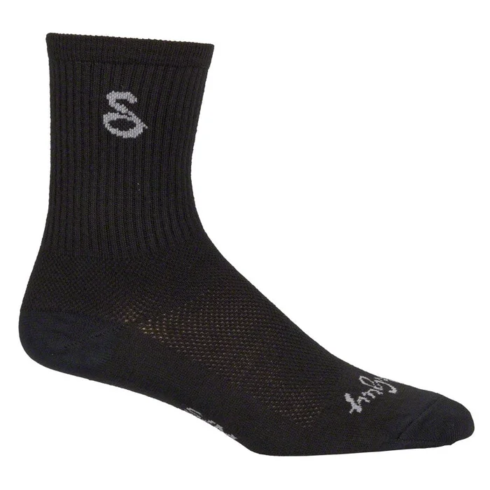 SockGuy Wool Tall Bike Socks – Black