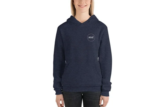 Solé Logo – Womens Navy Hoodie