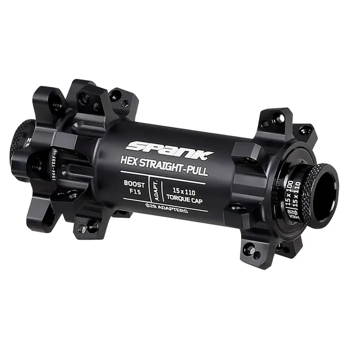 Spank HEX STRAIGHTPULL Boost F15 Front Hub Black 28H