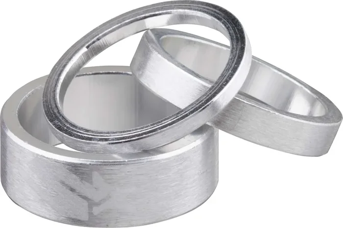 SPANK Spacer Kit 3/6/12mm Silver Brushed Anodized With Laser Logo
