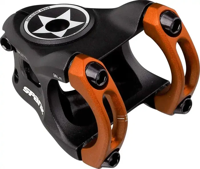 SPANK SPLIT Stem 38mm Orange Aluminum Ultra-Short Stack Height And True 0-Deg