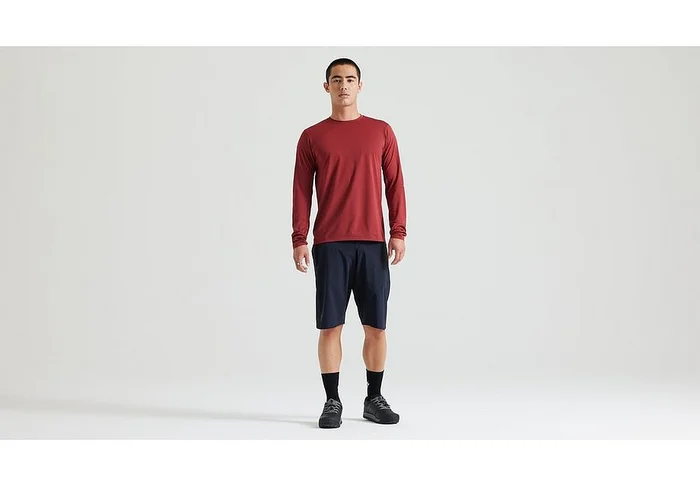 Specialized gravity training jersey ls men garnet red s