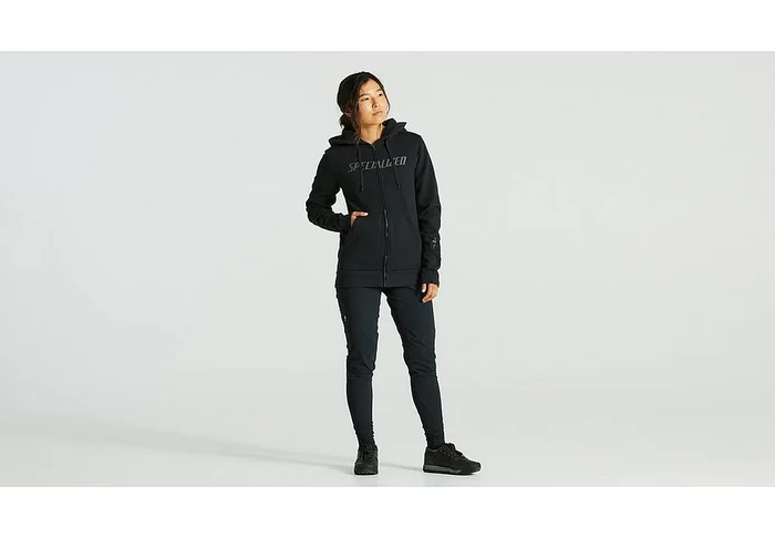 Specialized legacy wordmark zip-up hoodie wmn black xs