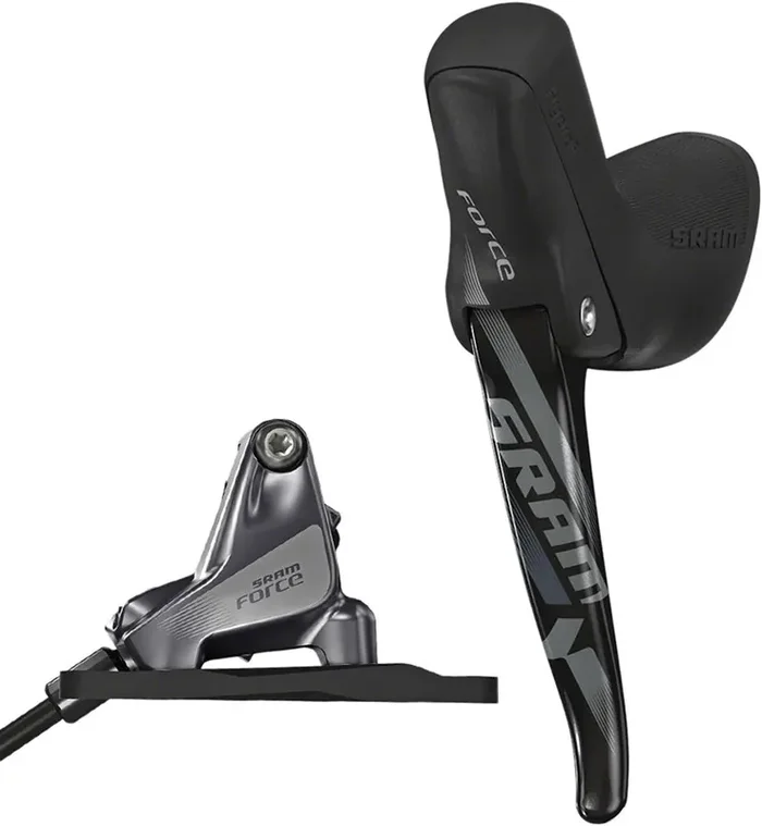 SRAM Force 1 Hydraulic Disc & Rim Brake Levers with HydroR Design, Carbon Components, Flat & Post Mount, Organic Pads, 950mm Hose