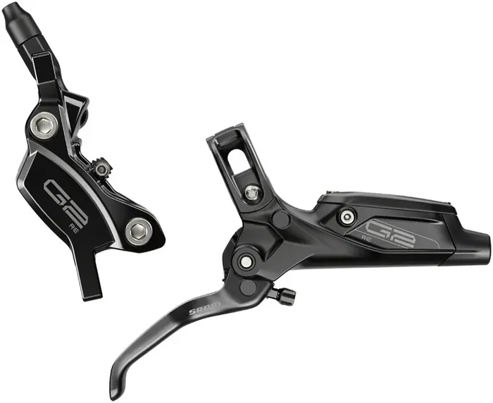 SRAM G2 RE Disc Brake and Lever – Front, Hydraulic, Post Mount, Gloss Black, A2