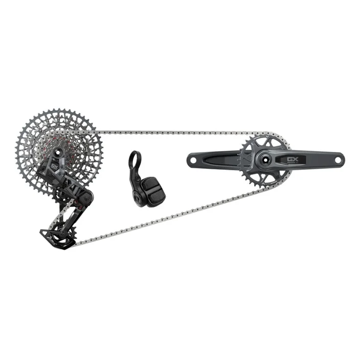 SRAM GX T-Type Eagle Transmission Groupset – 170mm Crank 32t Chainring AXS POD Controller 10-52t Cassette Rear Derailleur Chain