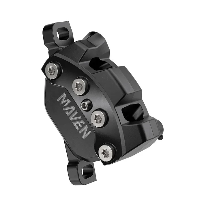 SRAM Maven Silver Disc Brake Caliper Assembly – Front/Rear Post Mount 4-Piston BLK A1