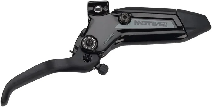 SRAM Motive Silver Disc Brake Lever Assembly – Aluminum Lever Blade, Gloss Biack, A1+