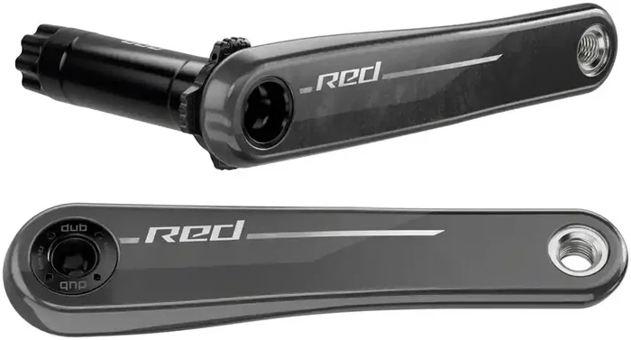 SRAM RED 1x XPLR Wide Carbon Gravel Crankset – Lightweight Hollow Carbon, DUB Spindle, 13-Speed, 8-Bolt Direct Mount, Natural Finish
