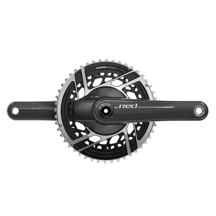 SRAM RED AXS Power Meter Crankset – 165mm 2x 12-Speed 48/35t 8-Bolt Direct Mount DUB Spindle Interface Natural Carbon E1