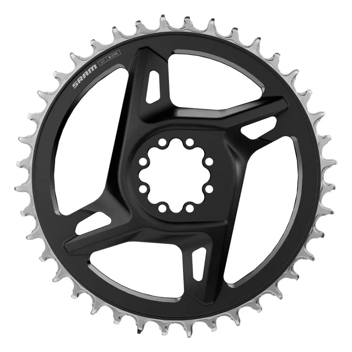 SRAM RED X-Sync Chainring – 40t 12/13-Speed 8-Bolt Direct Mount 6.5mm Offset BLK/Silver E1