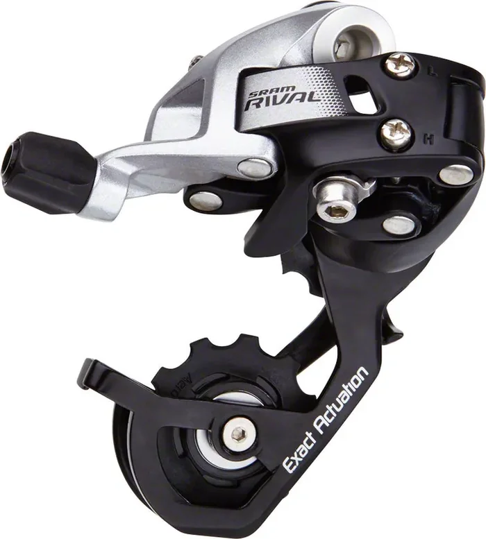 SRAM Rival 22 Rear Derailleur – 11 Speed, Short Cage, Black/Silver