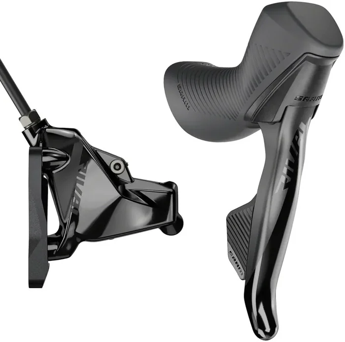 SRAM Rival eTap AXS HRD Shift/Brake Lever and Hydraulic Disc Caliper – Right/Rear, Flat Mount 20mm Offset, 1800mm Hose,