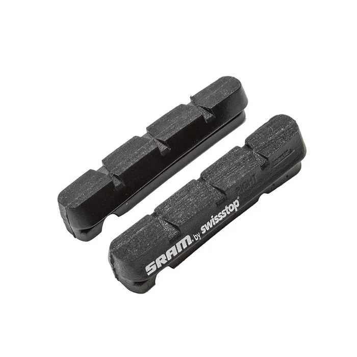 SRAM Road Brake Pad Inserts Black for Alloy Rims by SwissStop Pair
