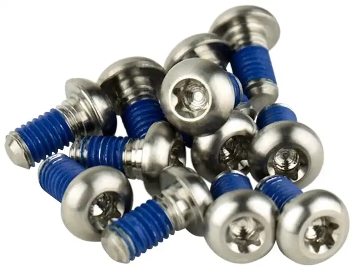 SRAM Titanium T25 Rotor Bolt Kit – Silver, Set of 12