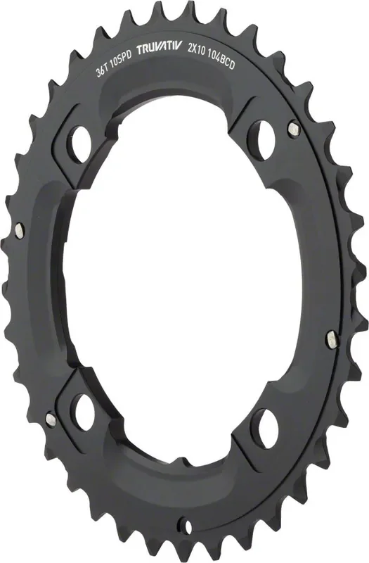 SRAM/Truvativ X0 X9 Chainring 36t 104 BCD 10-Speed Aluminum Blk Use with 22t