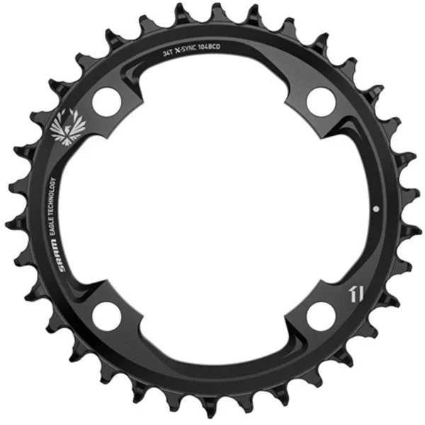SRAM X-Sync 2 Eagle Chainring – 32t 104mm BCD 12-Speed Aluminum BLK Mahle