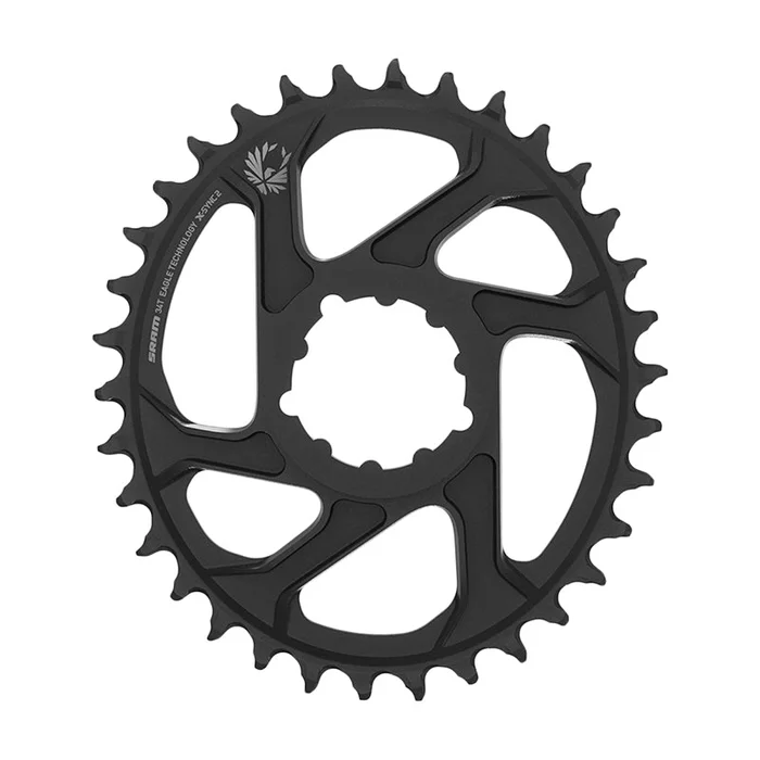 SRAM X-Sync 2 Eagle Direct Mount Oval Chainring – 34 Tooth 3mm Boost Offset 12-Speed BLK