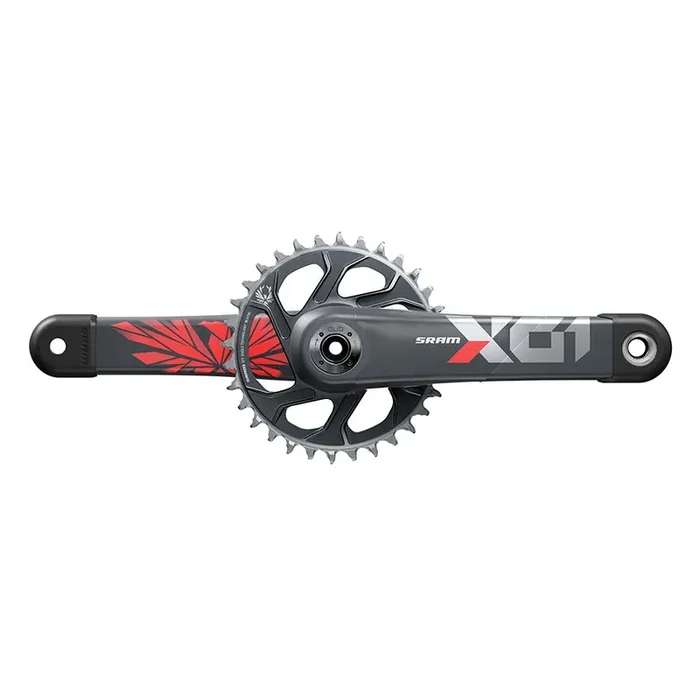 SRAM X01 Eagle DUB C3 Crankset, Speed 11/12, Spindle 28.99mm, BCD Direct Mount, 32, DUB, 165mm, Red, Boost