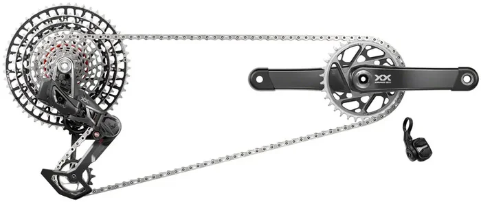 SRAM XX SL T-Type Eagle AXS Groupset – Lightweight Carbon, 12-Speed, High-Performance Cross-Country MTB Transmission & Components