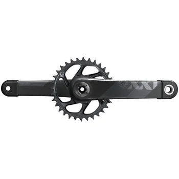 SRAM XX1 Eagle AXS Boost Bicycle Crankset – 175mm, 12-Speed, 34t, Direct Mount, DUB Spindle Interface, Gray
