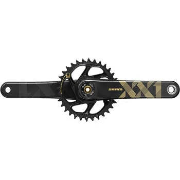 SRAM XX1 Eagle Carbon Boost Bicycle Crankset – 170mm, 12-Speed, 34t, Direct Mount, DUB Spindle Interface/Gold