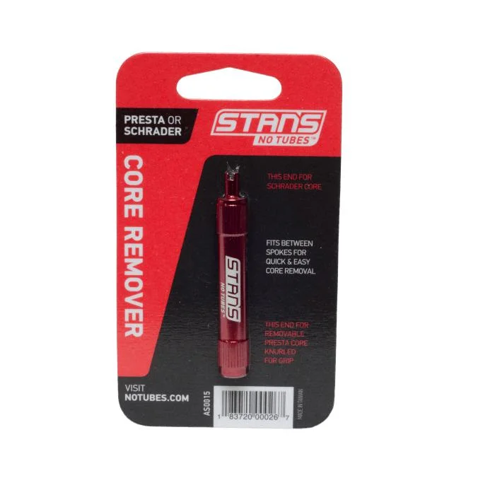 Stan’s No Tubes Bike Valve Core Remover Tool – Presta & Schrader Valves 3-TL5530