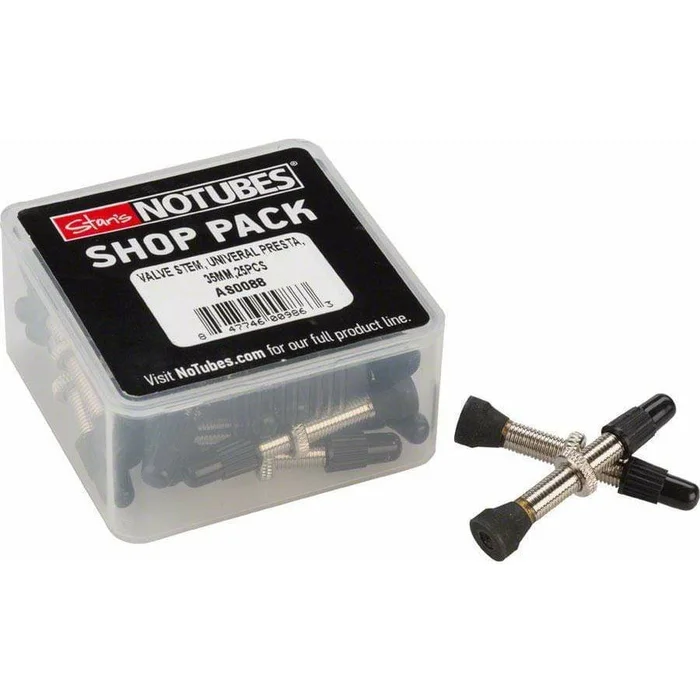 Stan’s No Tubes Stans Tubeless Universal Valve Stems – Brass 35mm 25-pack