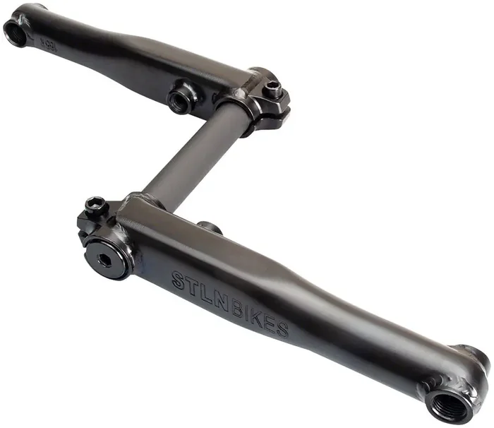 Stolen MOB V4 3 Piece Crankset 165mm Single Speed Steel Black RHD/LHD