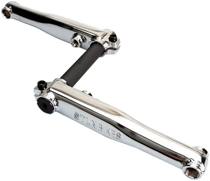 Stolen MOB V4 3 Piece Crankset 175mm Single Speed Steel Silver RHD/LHD
