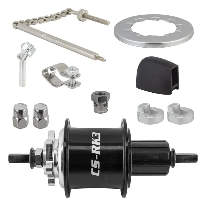 Sturmey Archer CSRK3 3x8sp Hub Kit 36H Blk 3s Int/8s Cass
