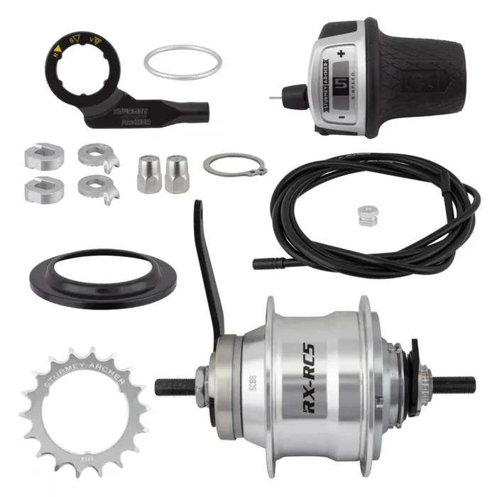 Sturmey Archer RXRC5 5sp Hub Kit RR 36H Sil 5s Int