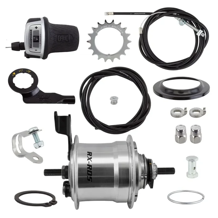 Sturmey Archer RXRD5 5sp Hub & Drum Brake Kit RR 36H Sil 5sp Int