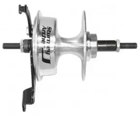 Sturmey Archer X-RD 7-Sp Freewheel Drum Brake Hub, 36h Silver