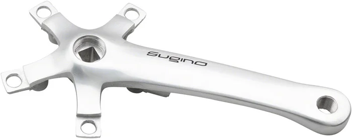 Sugino XD600 Tandem Crank Arm – 170mm Right Rear 110/74 BCD Square Taper JIS Spindle Interface Silver