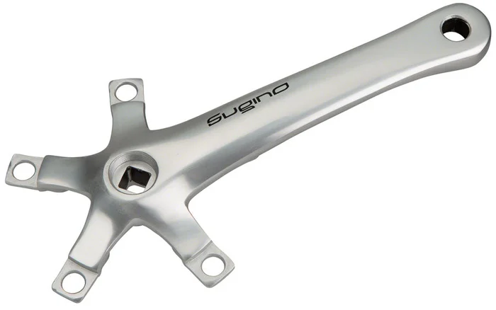 Sugino XD600 Tandem Crank Arm – 175mm Left Front Rear 110 BCD Square Taper JIS Spindle Interface Silver